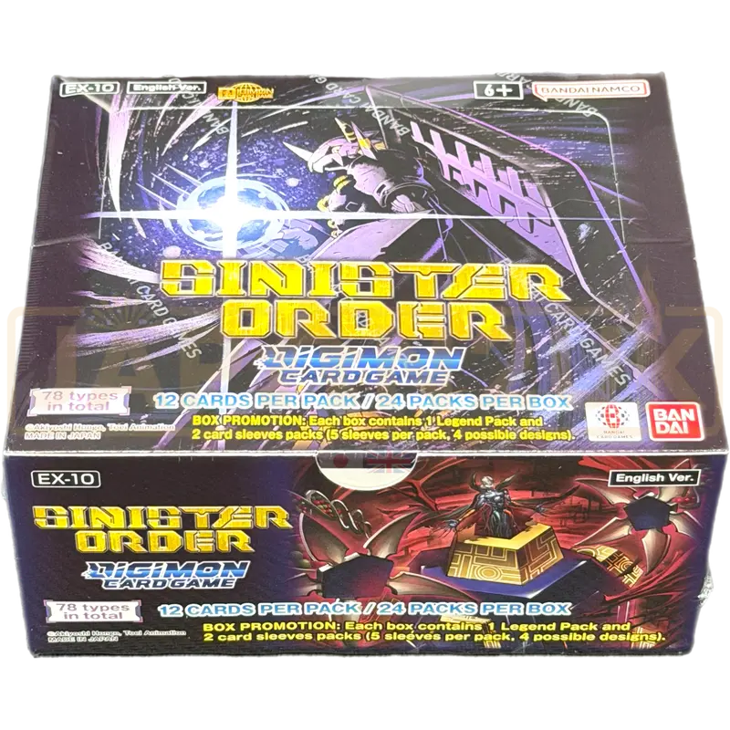 Digimon Sinister Order EX-10 English Booster Box