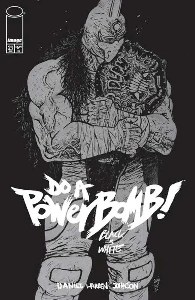 Do A Powerbomb Black And White #2 (Of 3) Cover A Daniel Warren Johnson