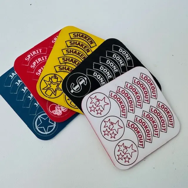 Dracula's America Tokens & Markers Set