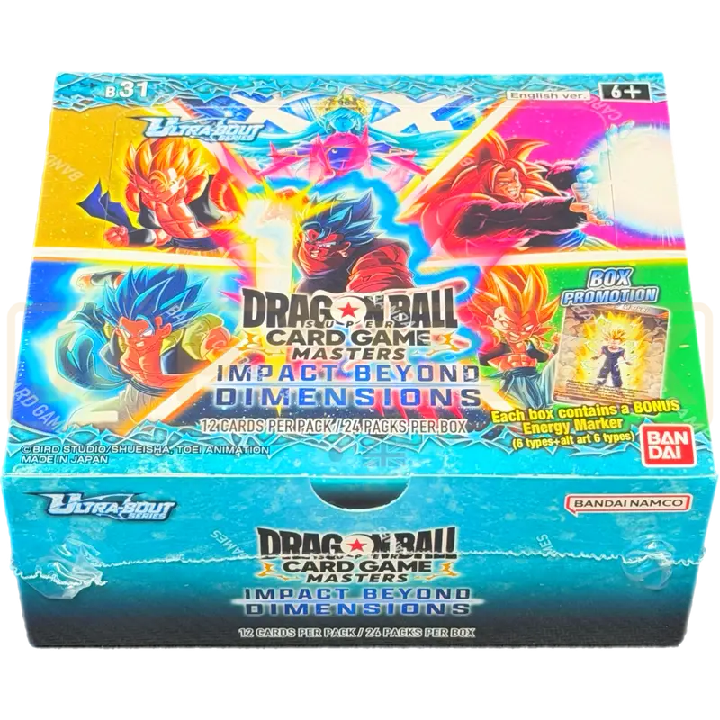 Dragon Ball Super Masters Impact Beyond Dimensions B31 English Booster Box
