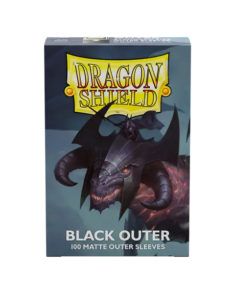 Dragon Shield Black Outer Sleeves - Matte Standard Size (100)