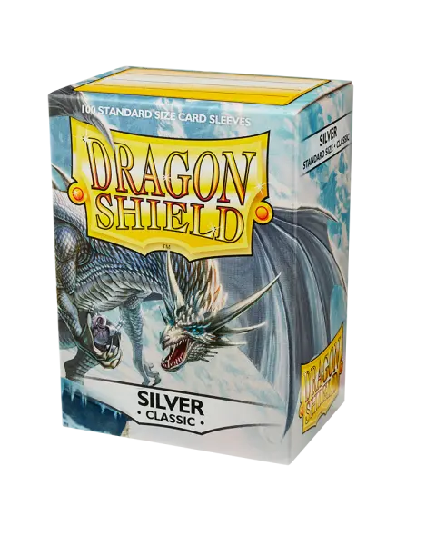 Dragon Shield Classic - Silver (100 ct. in box) [ Pre-order ]