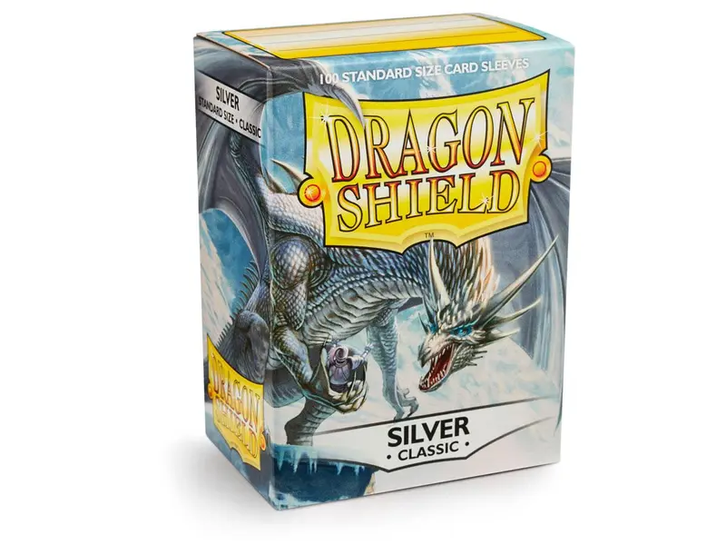 Dragon Shield Classic Silver – 100 Standard Size Card Sleeves
