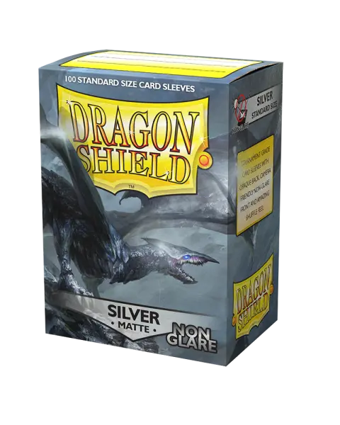 Dragon Shield Matte NonGlare - Silver (100 ct.) In Box [ Pre-order ]