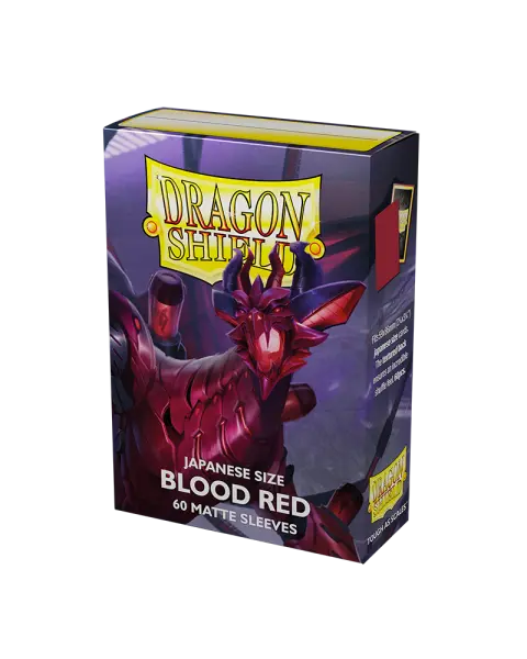 Dragon Shield Matte Sleeves Japanese Size- Blood Red (60)