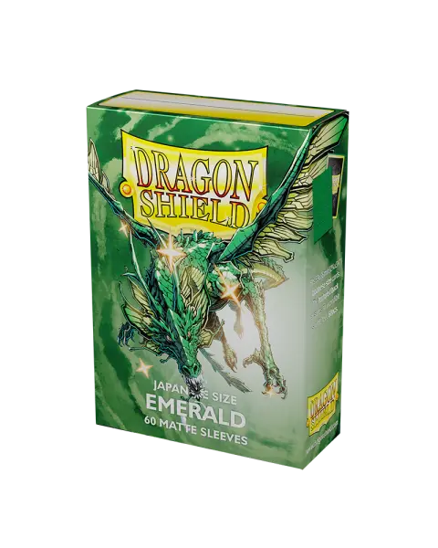 Dragon Shield Matte Sleeves Japanese Size - Emerald (60)