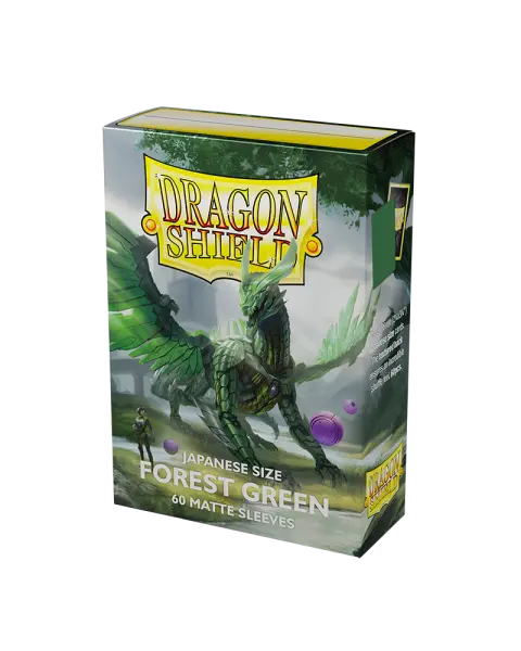 Dragon Shield Matte Sleeves Japanese Size - Forest Green (60)