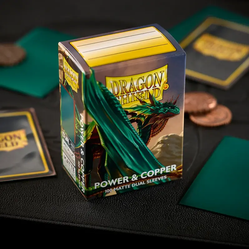 Dragon Shield Power & Copper Matte Dual Sleeves