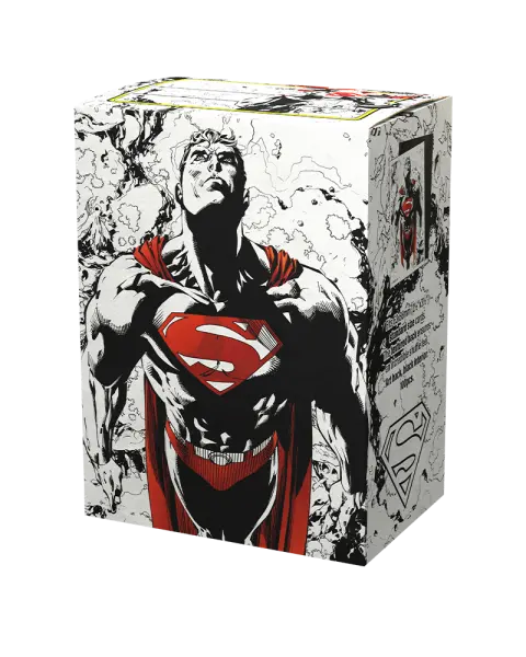 Dual Matte Art Standard Sleeves - Superman Core (Red/White) (100 ct.)