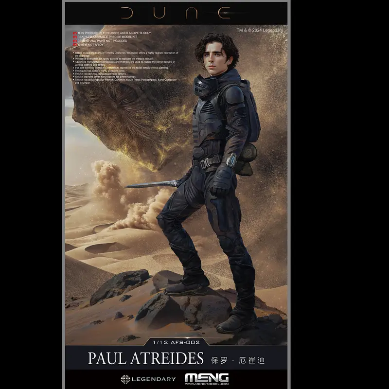 Dune Paul Atreides 1/12 Action Figure - Meng Models