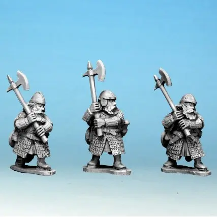 Dwarf Warriors With 2 Handed Weapons - Crusader Miniatures