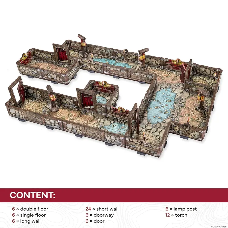 Dwarven Mine Fantasy RPG Scenery Set