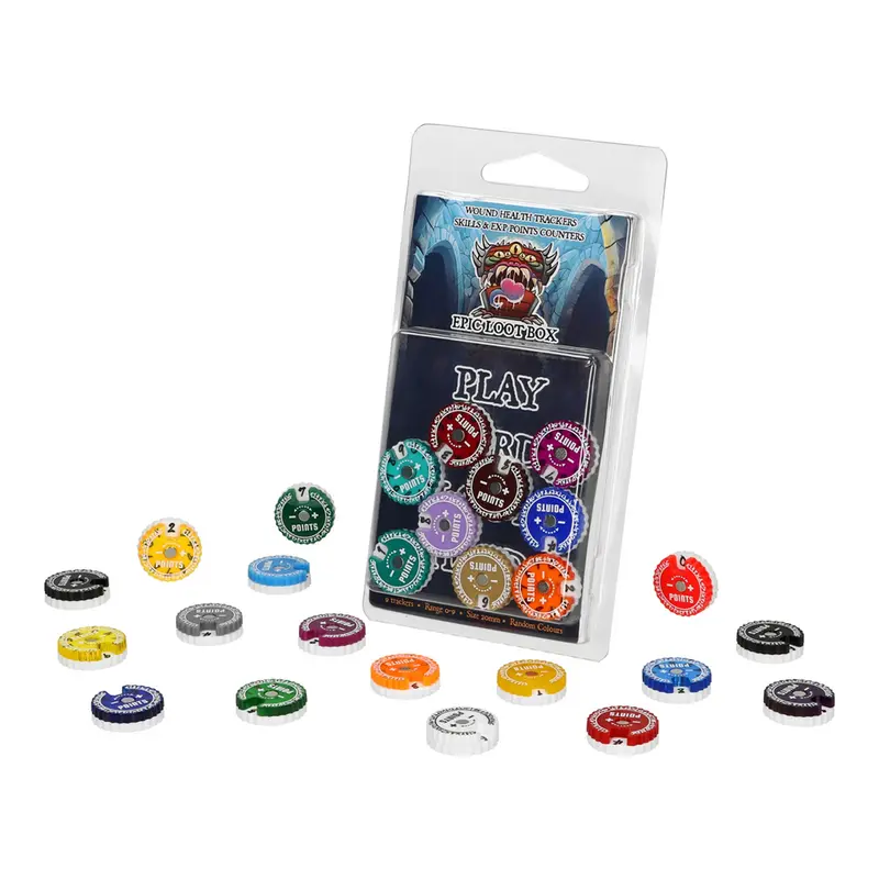 Epic Loot Box Trackers / Counters 20mm 0-9 Runic