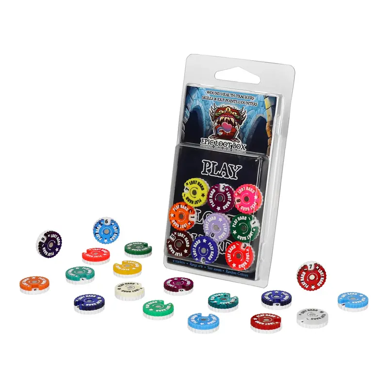 Epic Loot Box Trackers / Counters 25mm 0-9