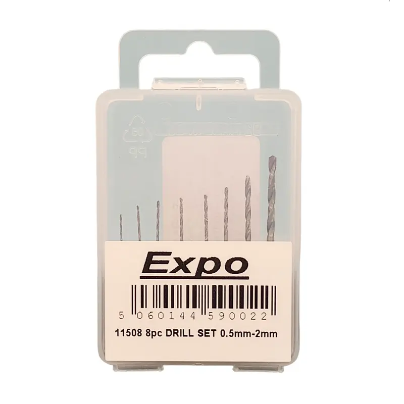Expo 8pc HSS Drill Set 0.5-2mm