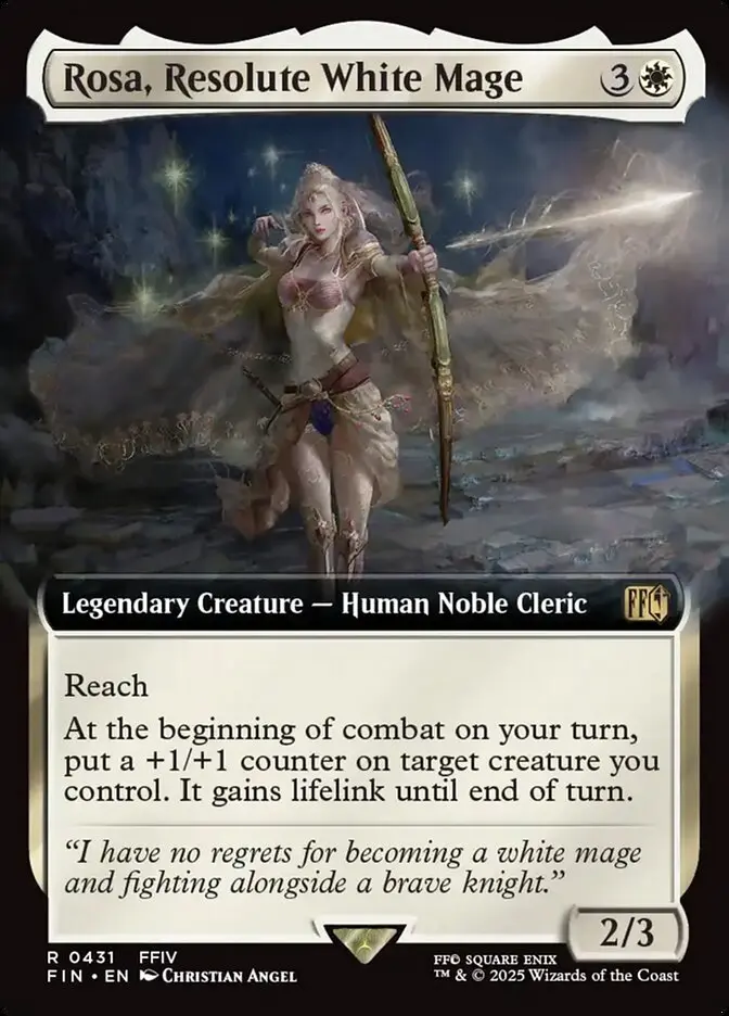 Extended Art Rosa, Resolute White Mage Final Fantasy #431