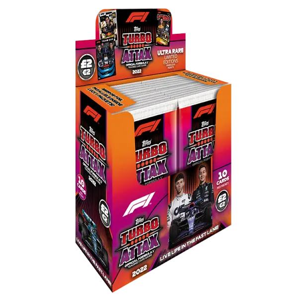 F1 Turbo Attax 2022 Card Packets Box