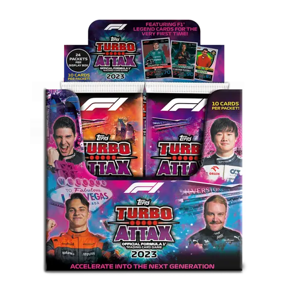 F1 Turbo Attax 2023 Card Packets Box