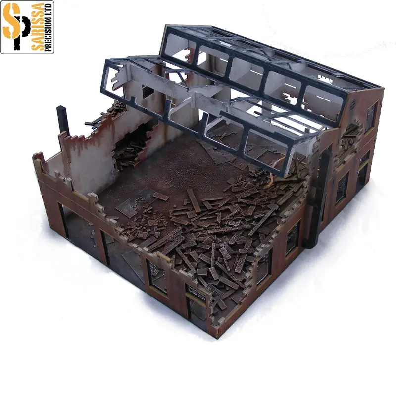 Factory- Large Destroyed - Industrial - Sarissa -I004