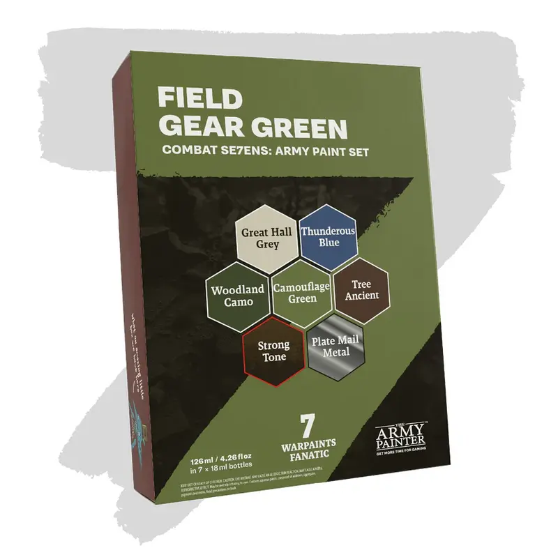Field Gear Green - The Army Painter Combat Se7ens Paint Set