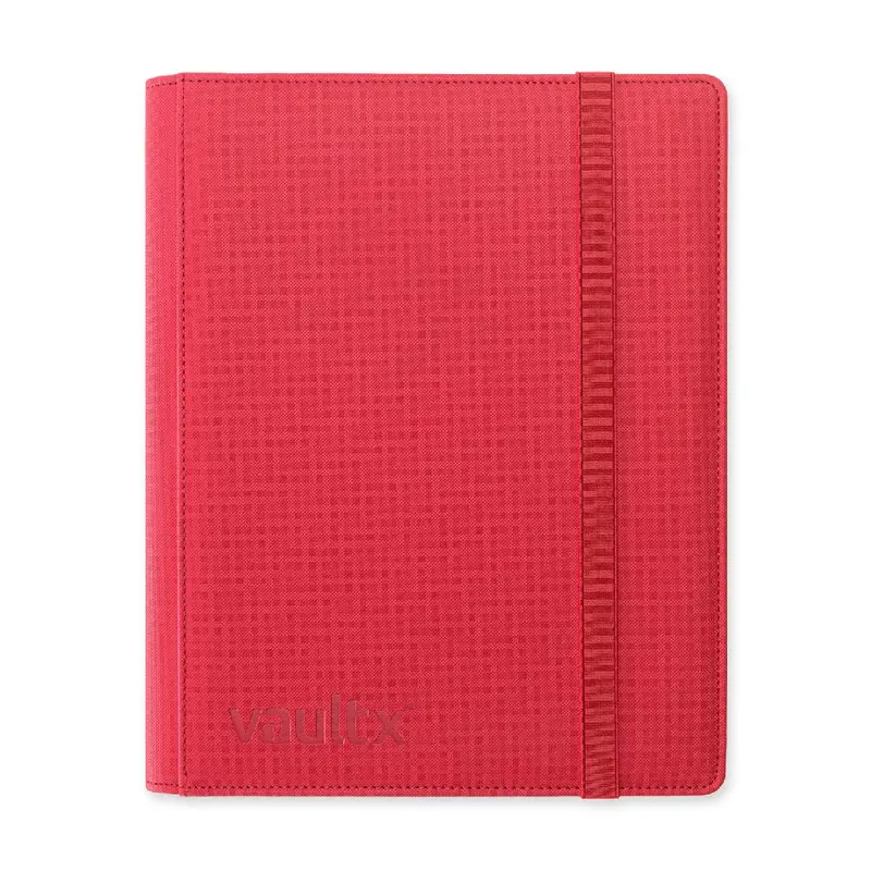 Fire Red Vaultx 9-Pocket Strap Binder