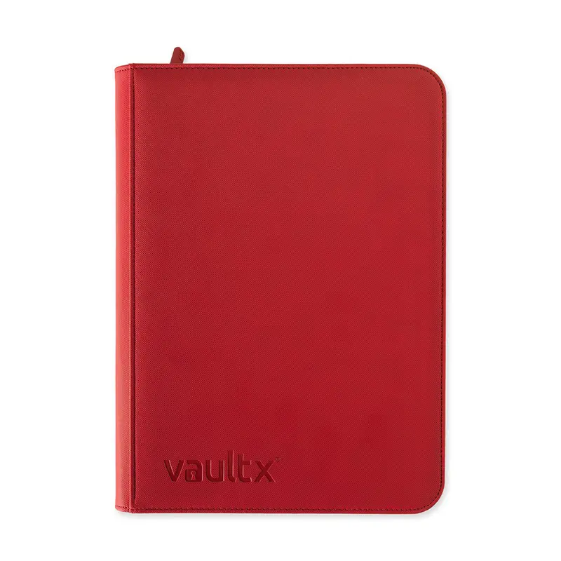 Fire Red Vaultx 9-Pocket Zip Binder