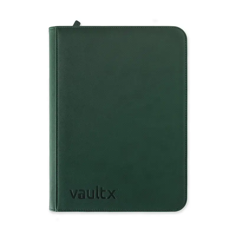 Forest Green Vaultx 9-Pocket Zip Binder