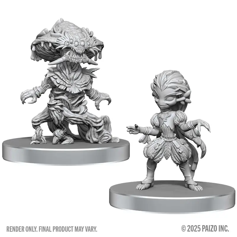 Fungus Leshy & Seaweed Leshy Pathfinder Deep Cuts RPG Minis
