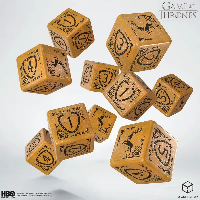 Game of Thrones. Baratheon 10x D6 Dice Set