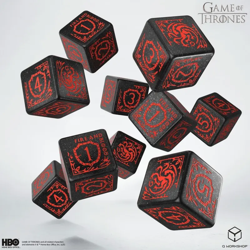 Game of Thrones. Targaryen 10x D6 Dice Set