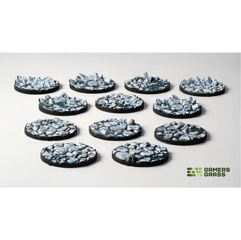 Gamers Grass Frost Lake Base Toppers - 25mm Round