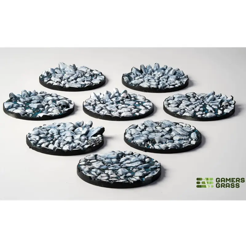 Gamers Grass Frost Lake Base Toppers - 32mm Round