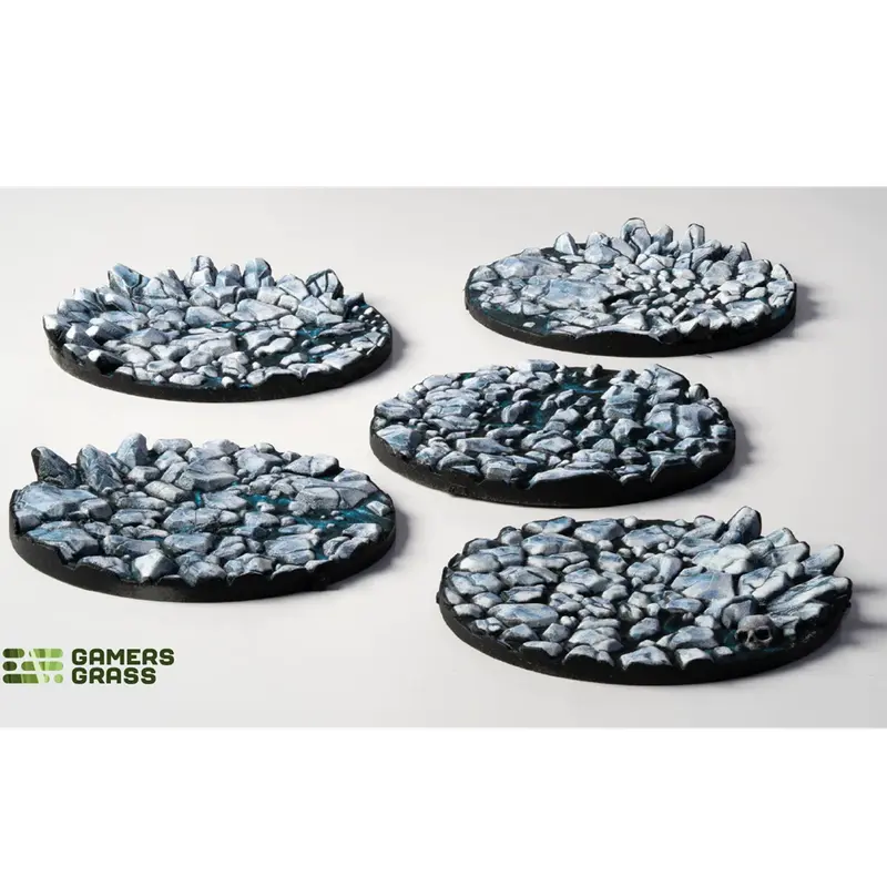 Gamers Grass Frost Lake Base Toppers - 40mm Round