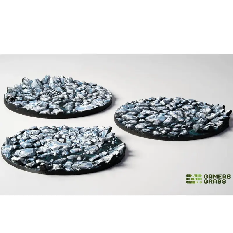 Gamers Grass Frost Lake Base Toppers - 50mm Round