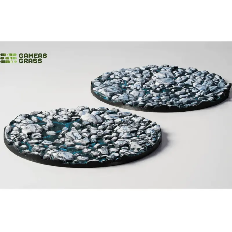 Gamers Grass Frost Lake Base Toppers - 60mm Round