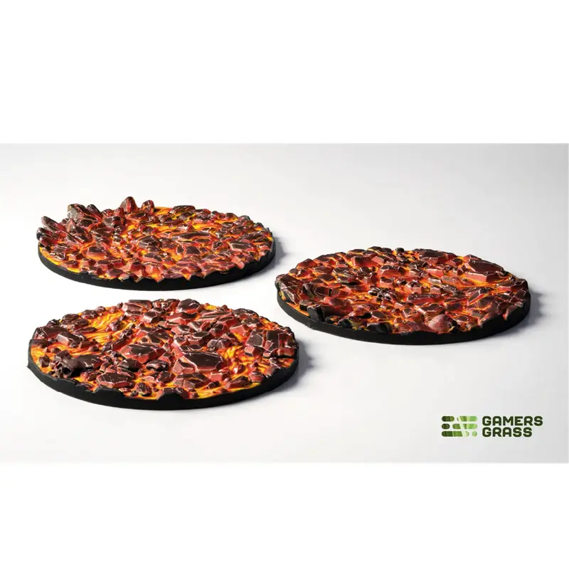 Gamers Grass Molten Lava Base Toppers - 50mm Round