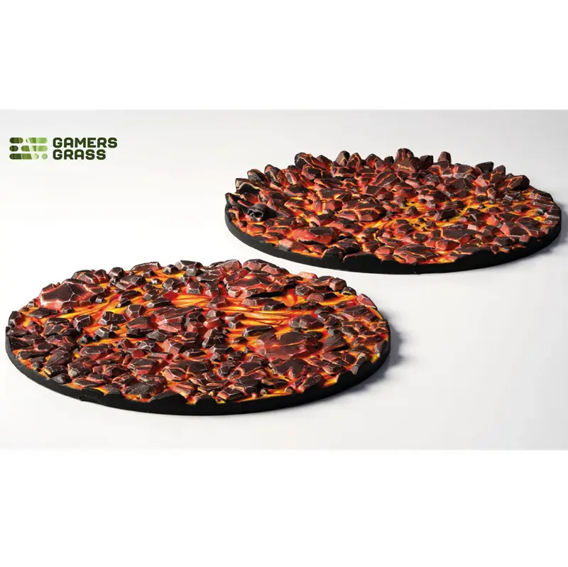 Gamers Grass Molten Lava Base Toppers - 60mm Round