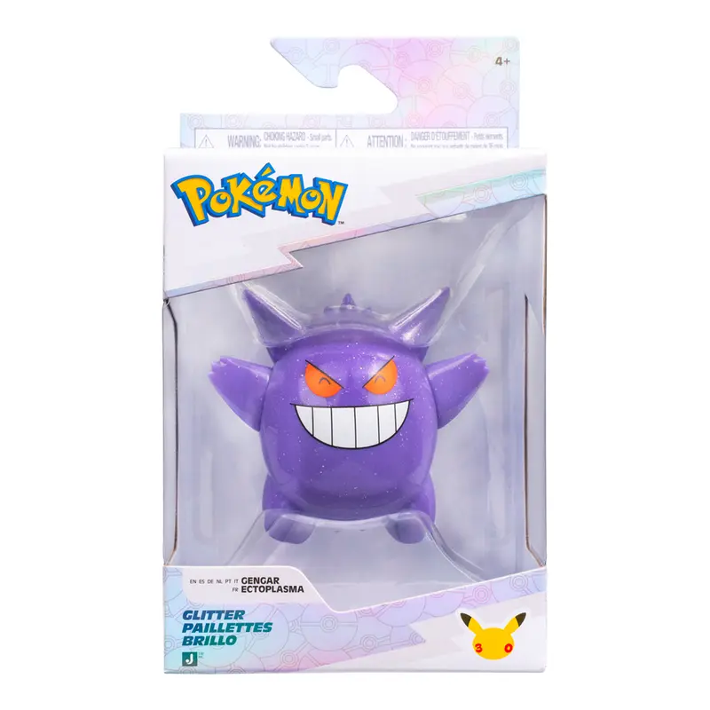 Gengar - 30th Anniversary Pokémon Glitter 3" Battle Figure