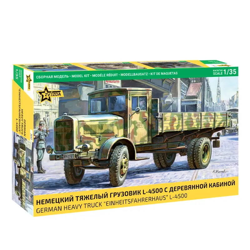 German Heavy Truck Einheitsfahrerhaus L-4500 Model Kit