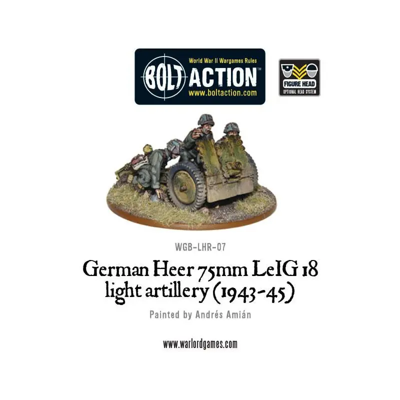 German Heer 75mm Leig 18 Artillery