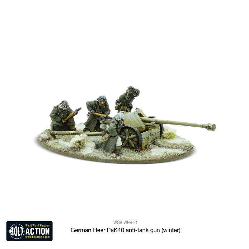German Heer 75mm Pak 40 Winter