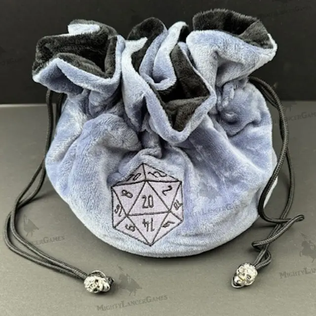 Grey Large Dice Sack - Mystery Dice Goblin
