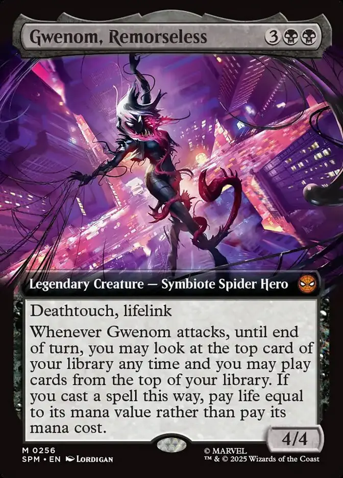 Gwenom, Remorseless Extended Art - Spider-Man #256