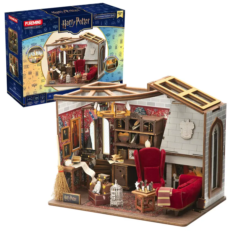 Harry Potter Gryffindor Common Room - PureMind Wooden Model Kit