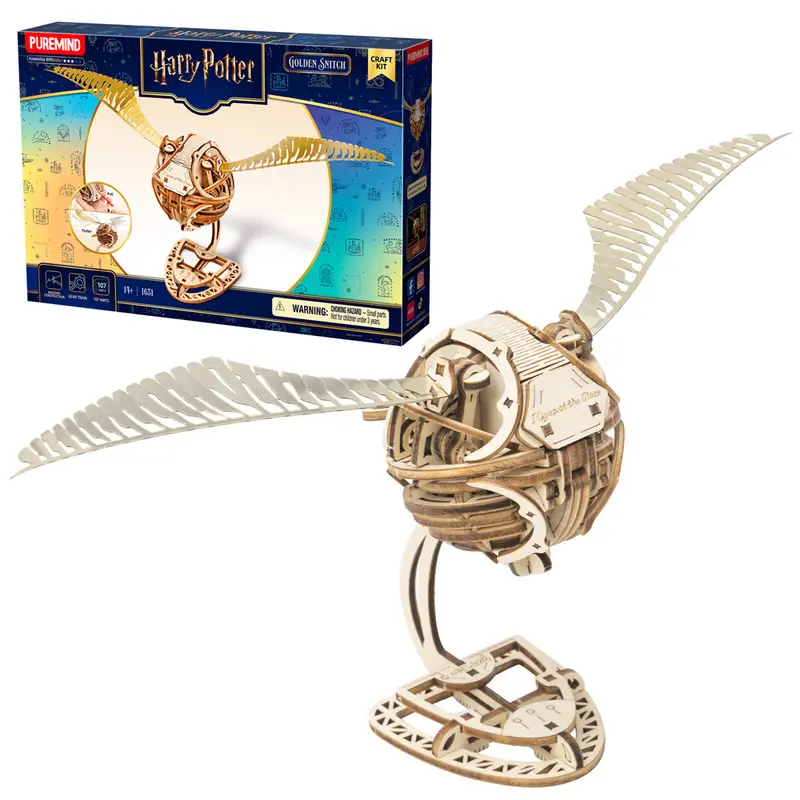 Harry Potter Mechanical Golden Snitch - Puremind Wooden Model Kit