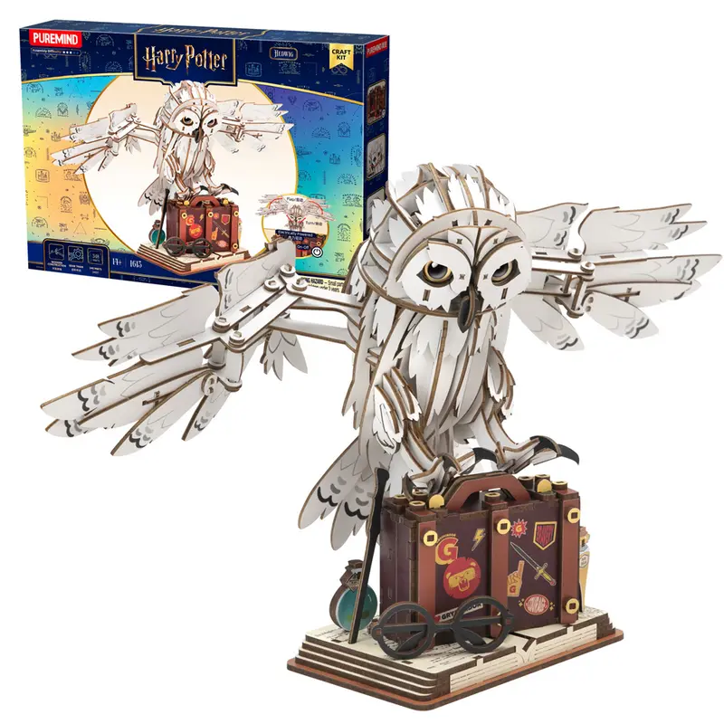 Harry Potter Mechanical Hedwig - PureMind Wooden Model Kit
