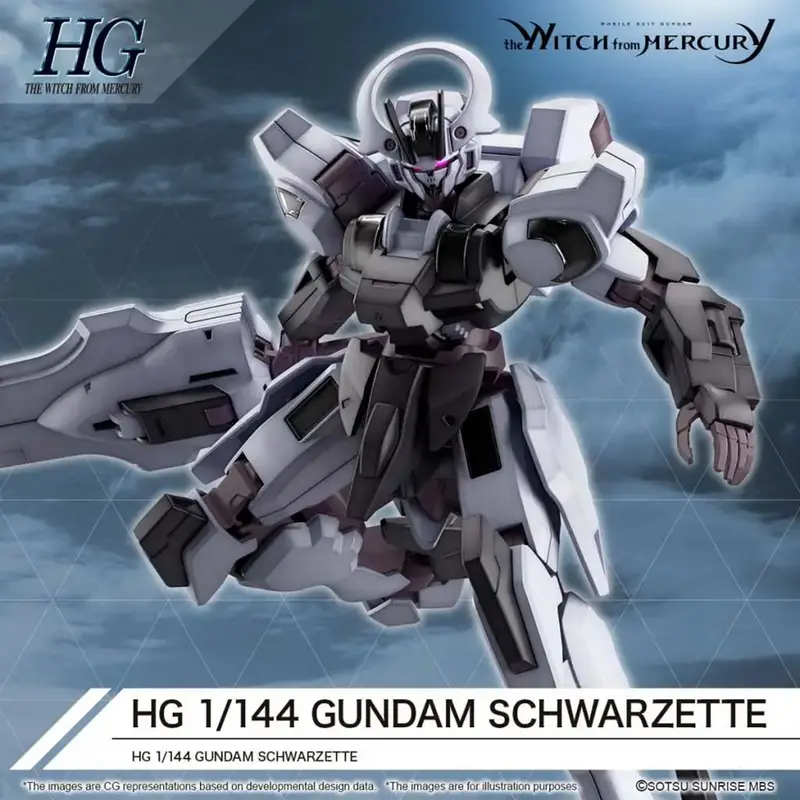 HG Gundam Schwarzette - Bandai Gundam