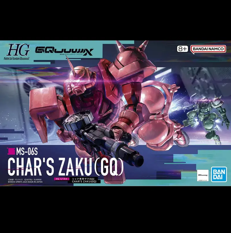 HG MS-06S Char's Zaku GQ – 1/144 Bandai Gunpla