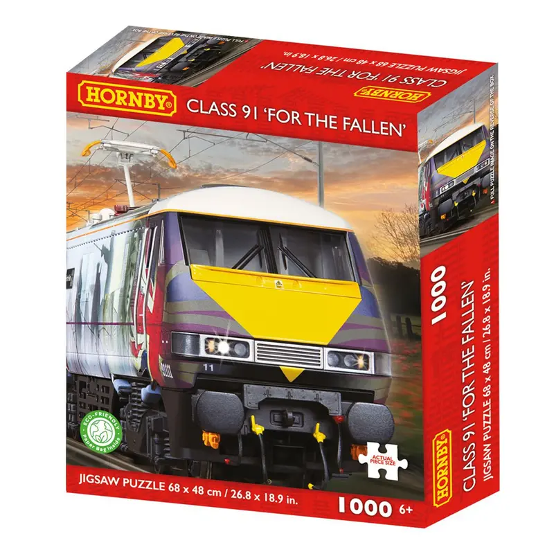 Hornby Class 91 For the Fallen 1000 Piece Jigsaw Puzzle