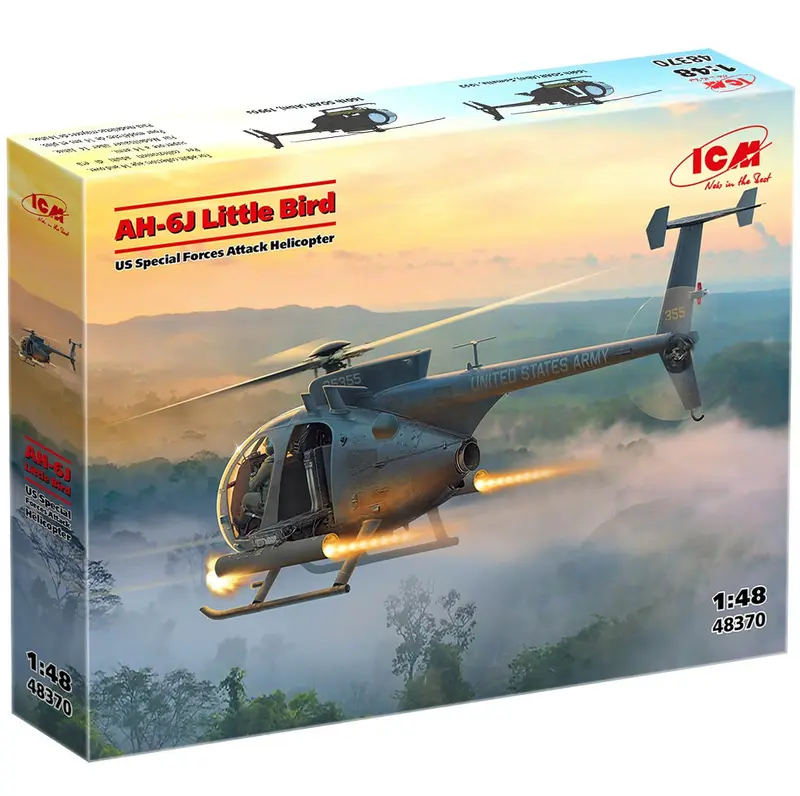 ICM AH-6J Little Bird U.S. Special Forces Attack Helicopter - 1